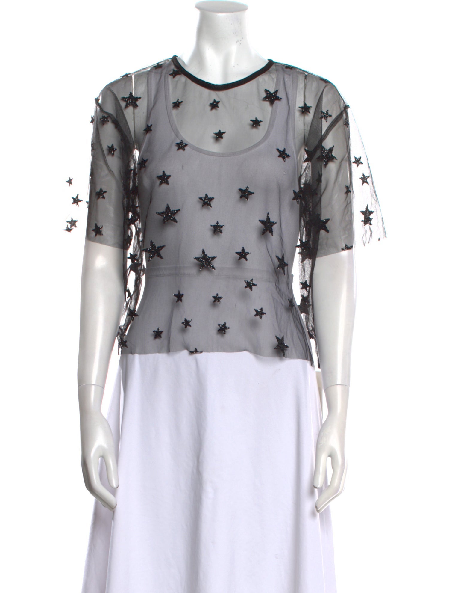 Lirika Matoshi Mesh Printed T-Shirt