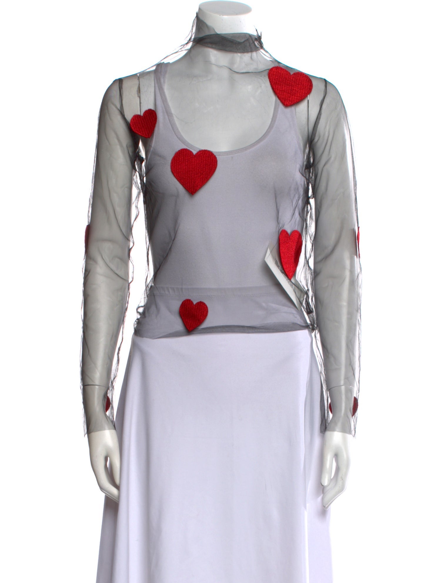 Lirika Matoshi Printed Mock Neck Crop Top