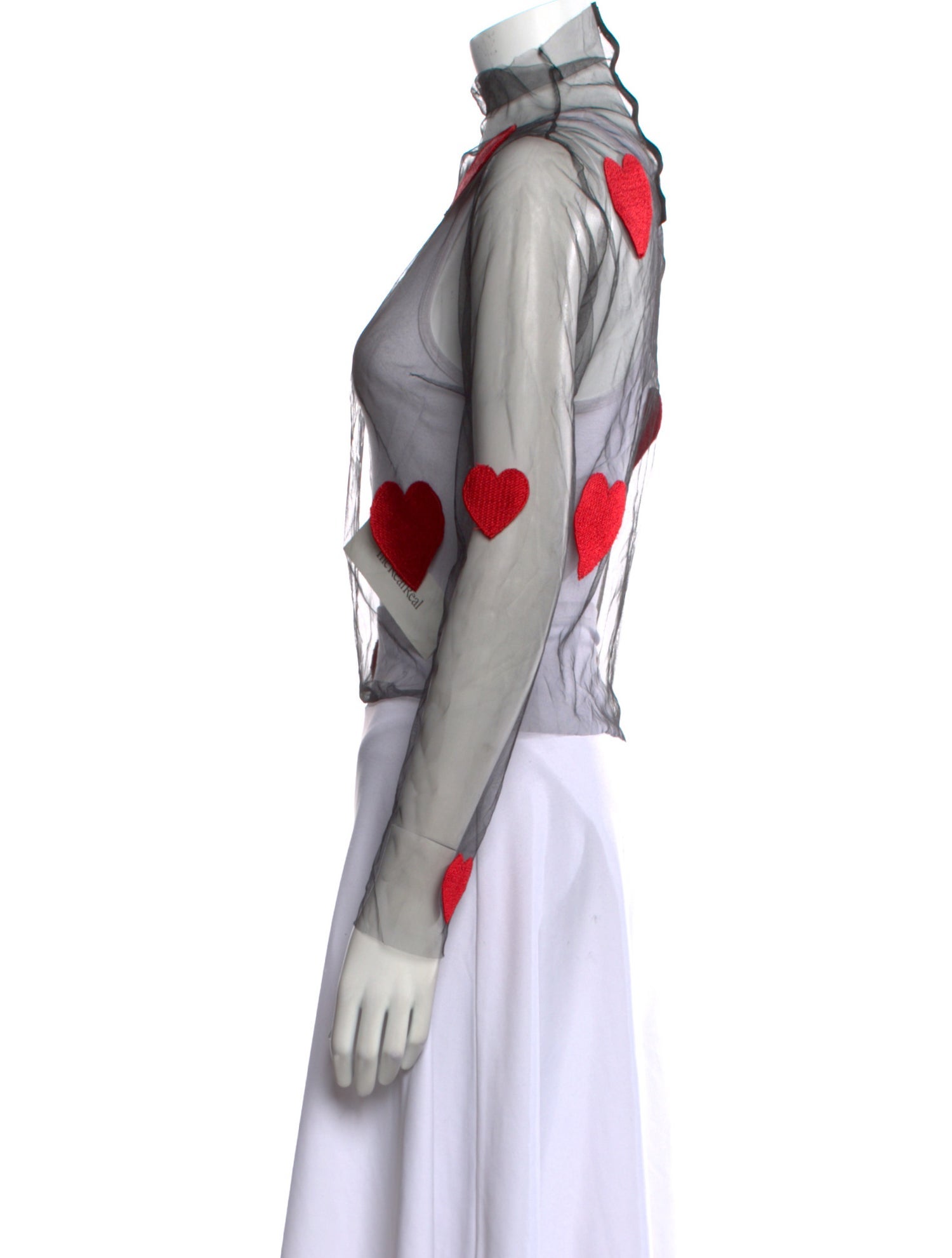 Lirika Matoshi Printed Mock Neck Crop Top