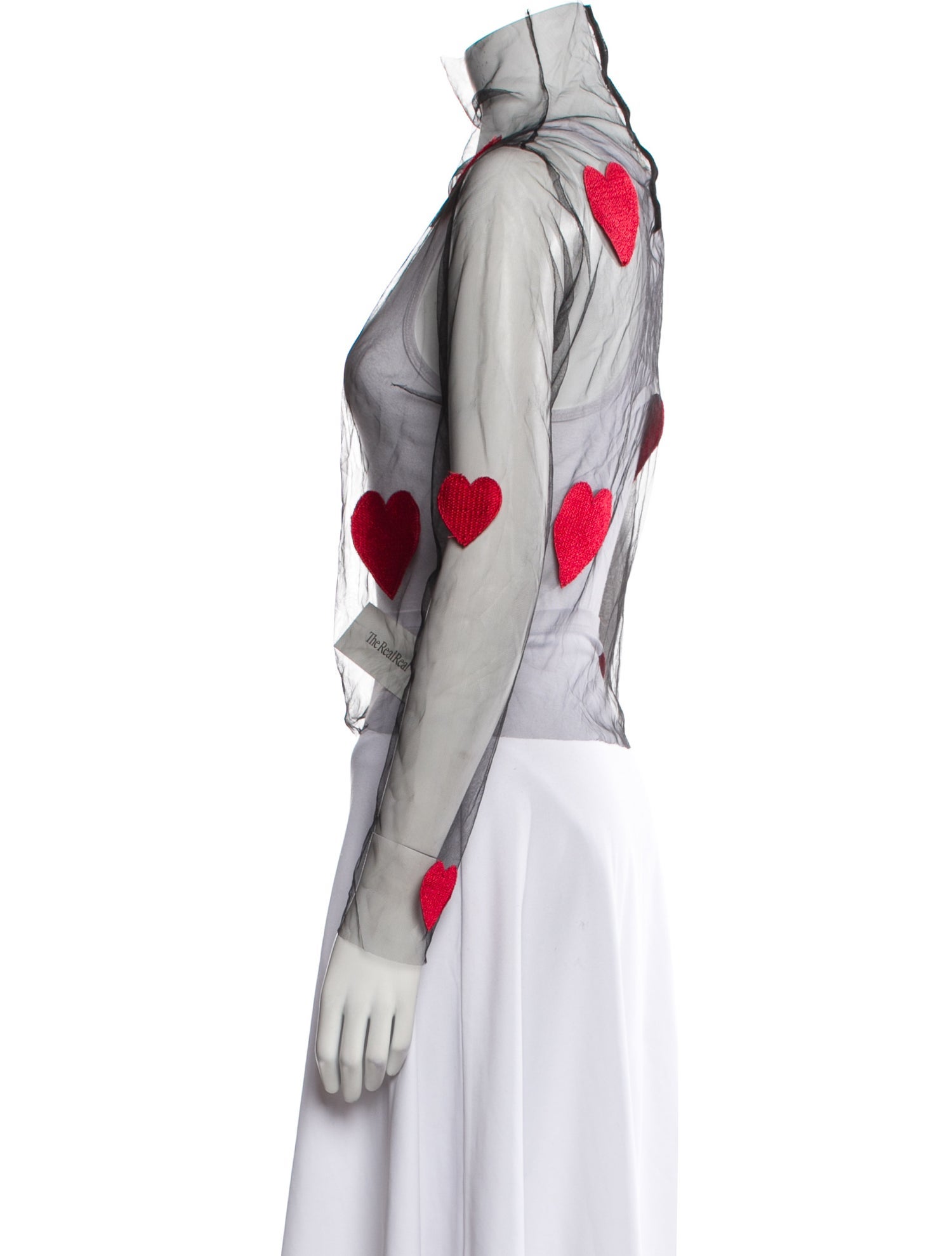 Lirika Matoshi Floral Print Mock Neck Crop Top