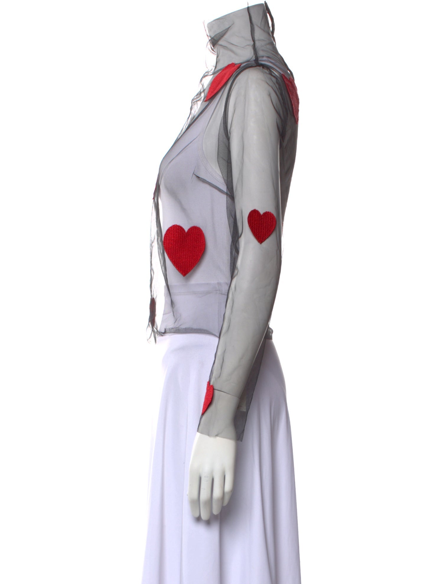 Lirika Matoshi Graphic Print Turtleneck Crop Top