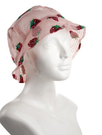 Lirika Matoshi Embellished Mesh Bucket Hat