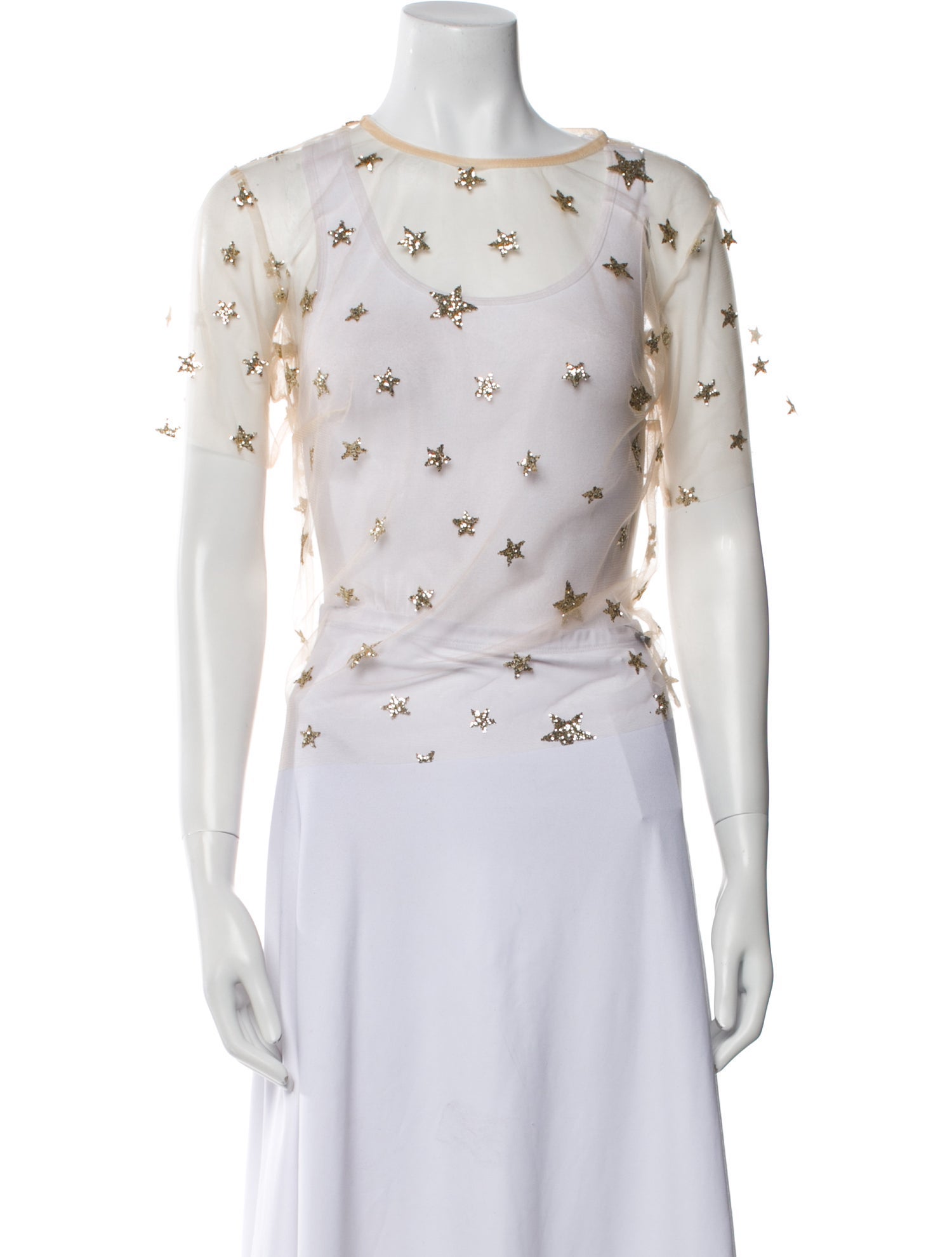 Lirika Matoshi Floral Print Bateau Neckline Crop Top