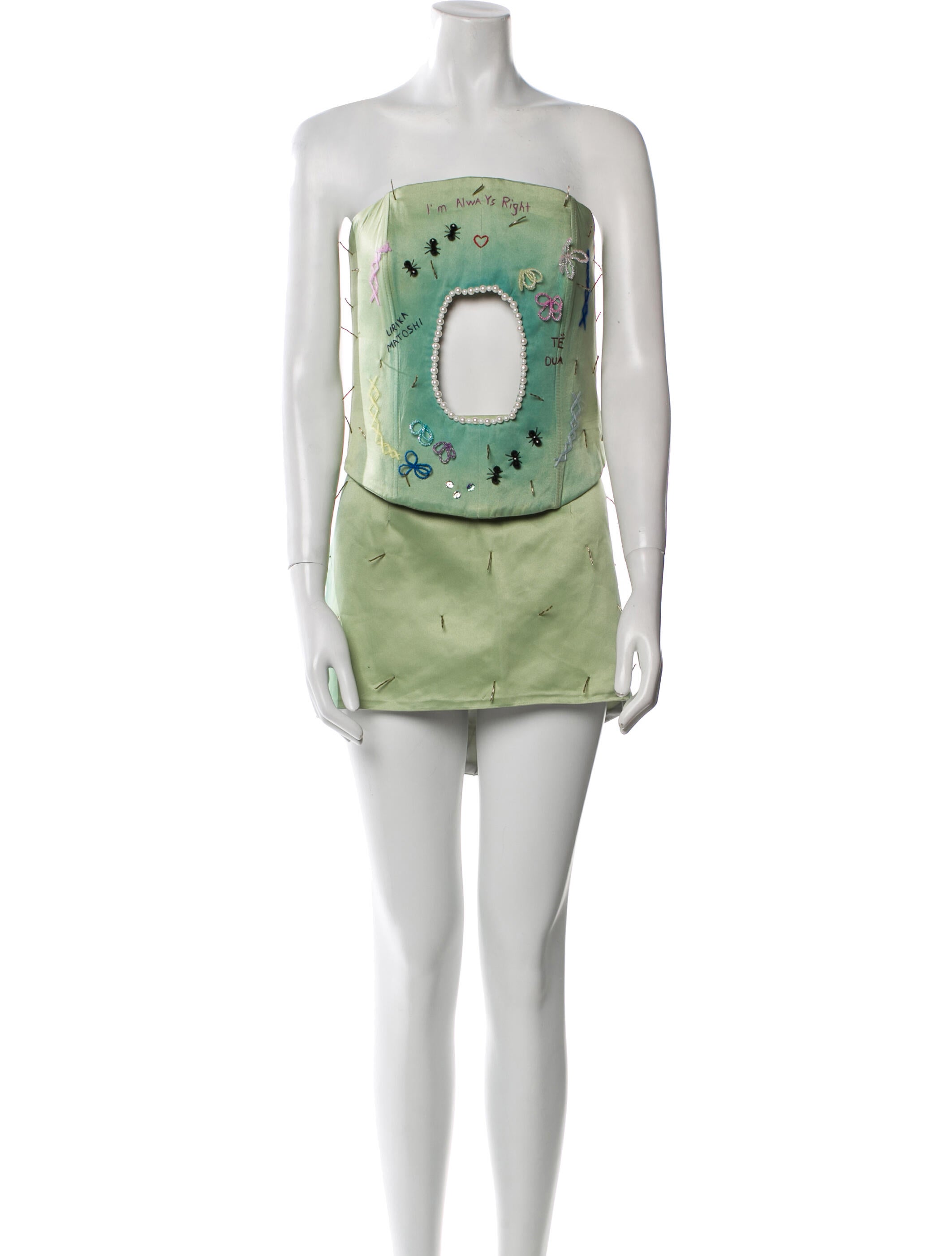 Lirika Matoshi Printed Embroidered Accent Skirt Set