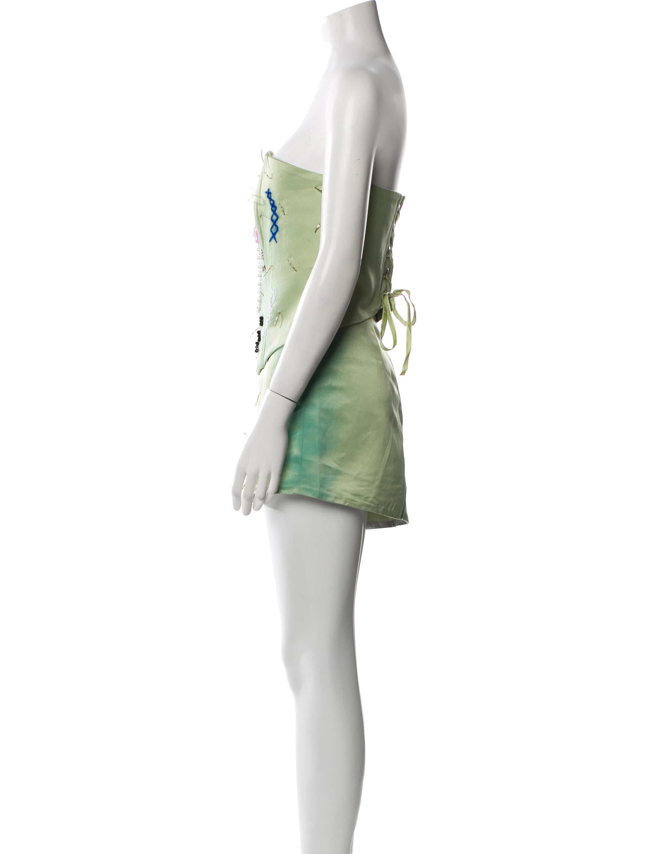 Lirika Matoshi Printed Embroidered Accent Skirt Set