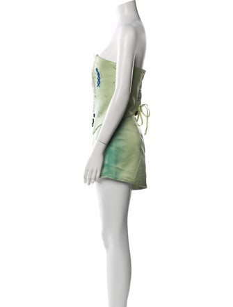 Lirika Matoshi Printed Embroidered Accent Skirt Set