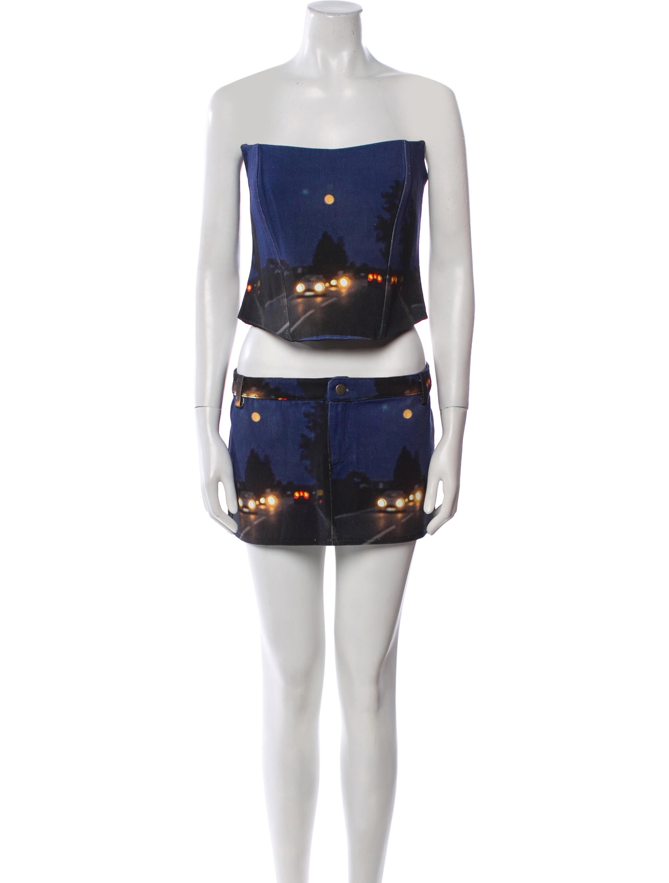 Lirika Matoshi Graphic Print Skirt Set w/ Tags