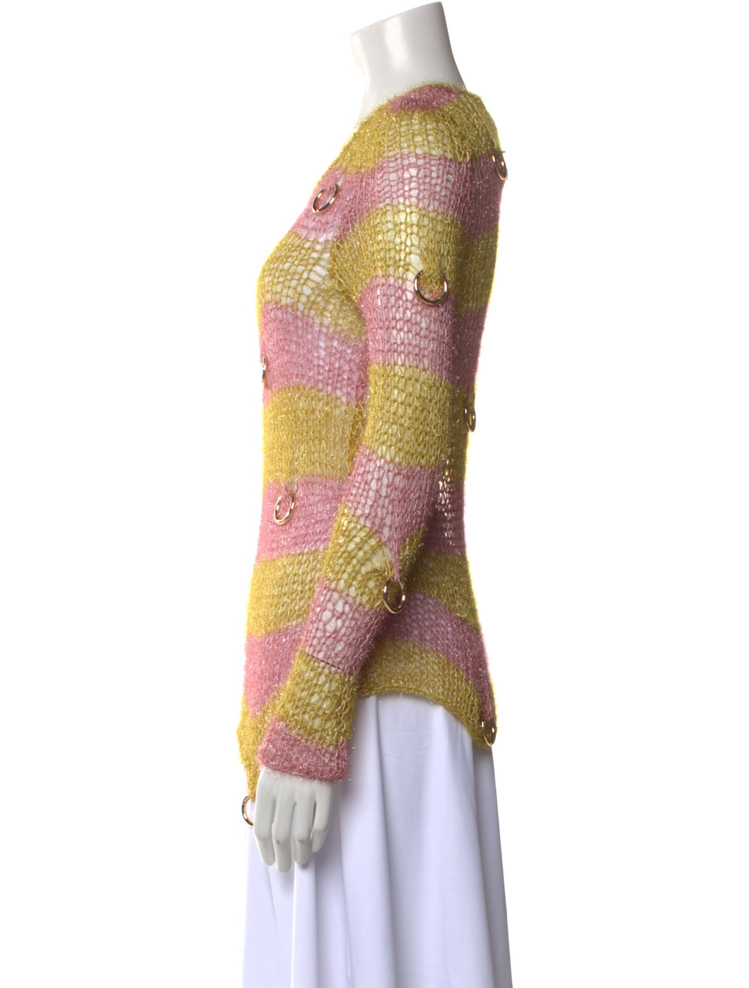 Lirika Matoshi Striped Scoop Neck Sweater