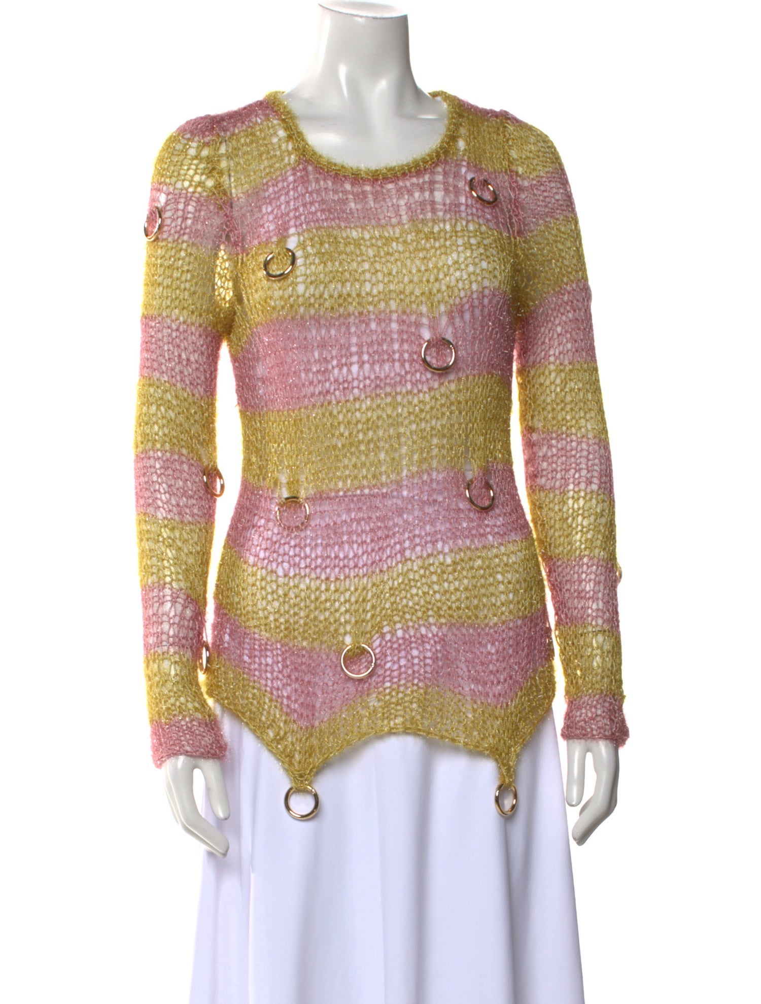 Lirika Matoshi Striped Scoop Neck Sweater