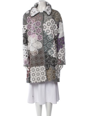 Lirika Matoshi Floral Print Trench Coat