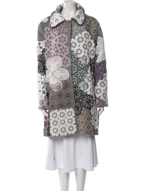 Lirika Matoshi Floral Print Trench Coat