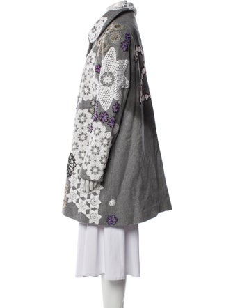 Lirika Matoshi Floral Print Trench Coat