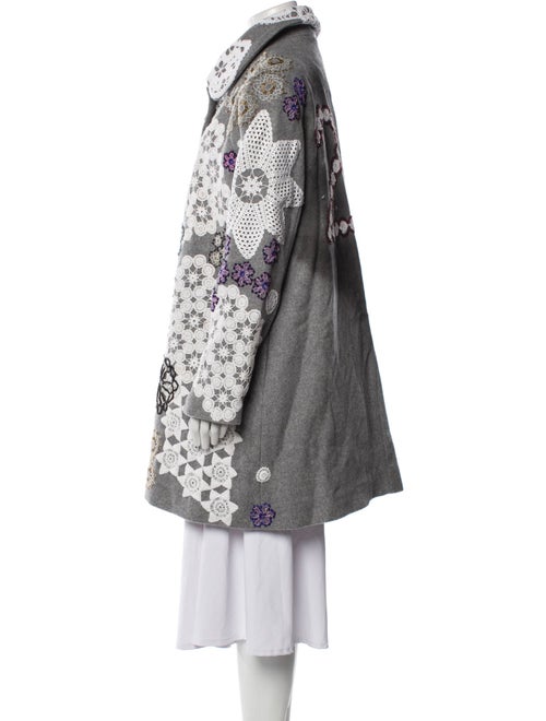 Lirika Matoshi Floral Print Trench Coat