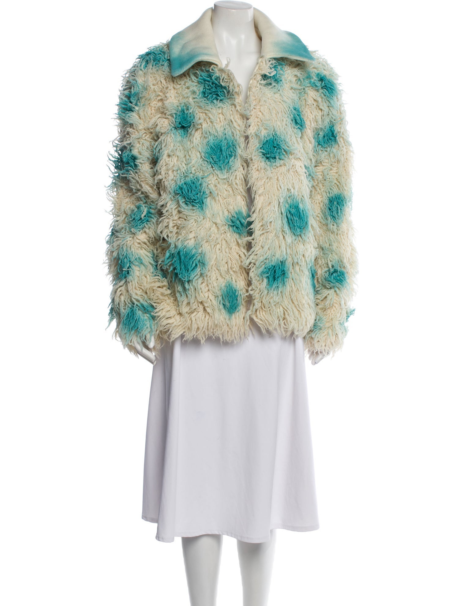 Lirika Matoshi Printed Faux Fur Jacket