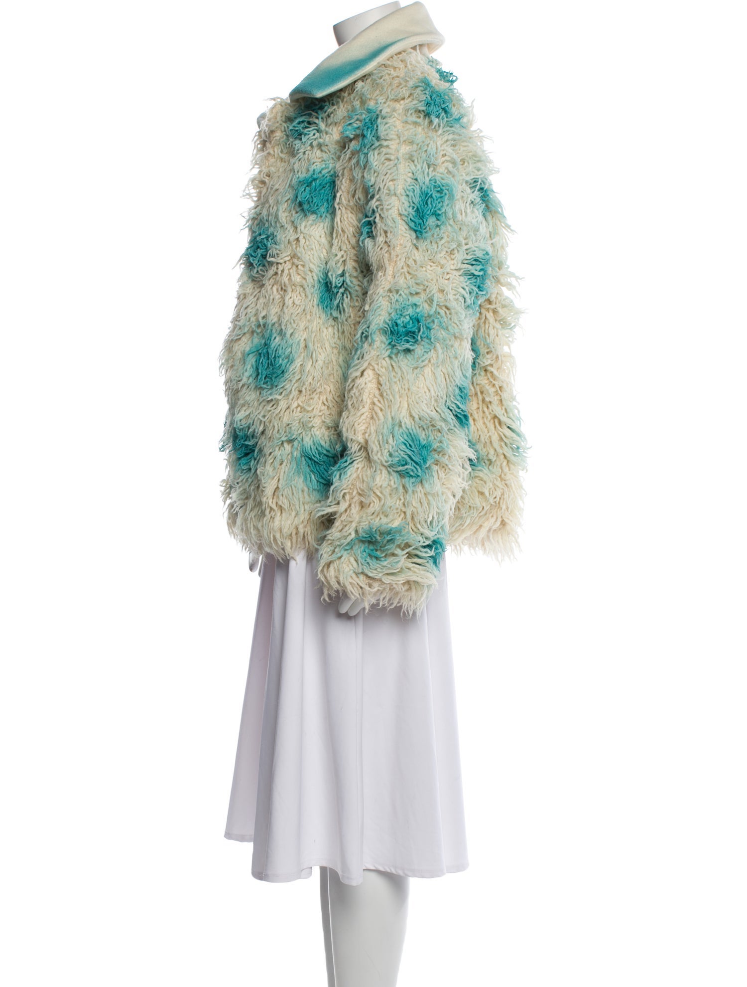 Lirika Matoshi Printed Faux Fur Jacket