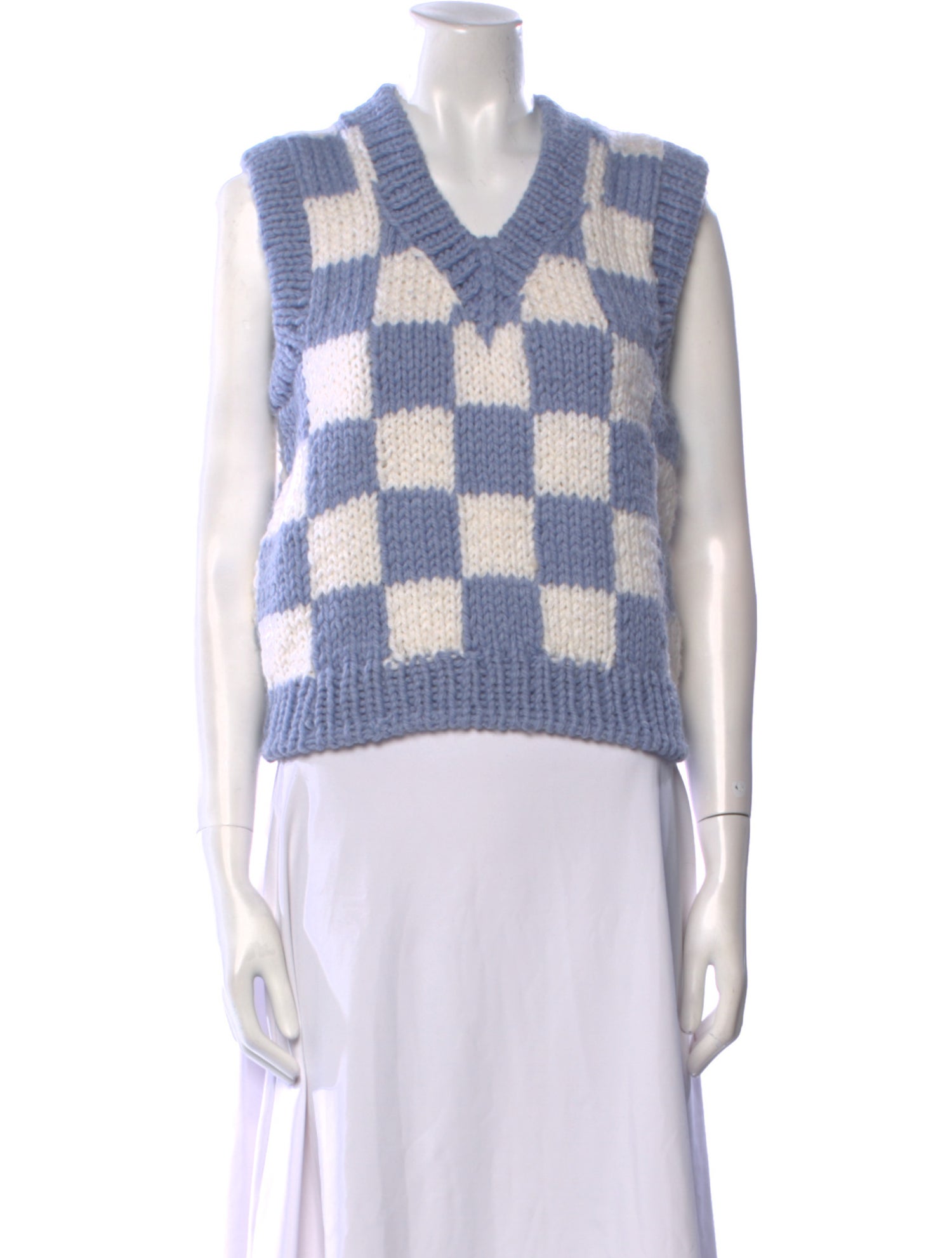 Lirika Matoshi Printed V-Neck Sweater