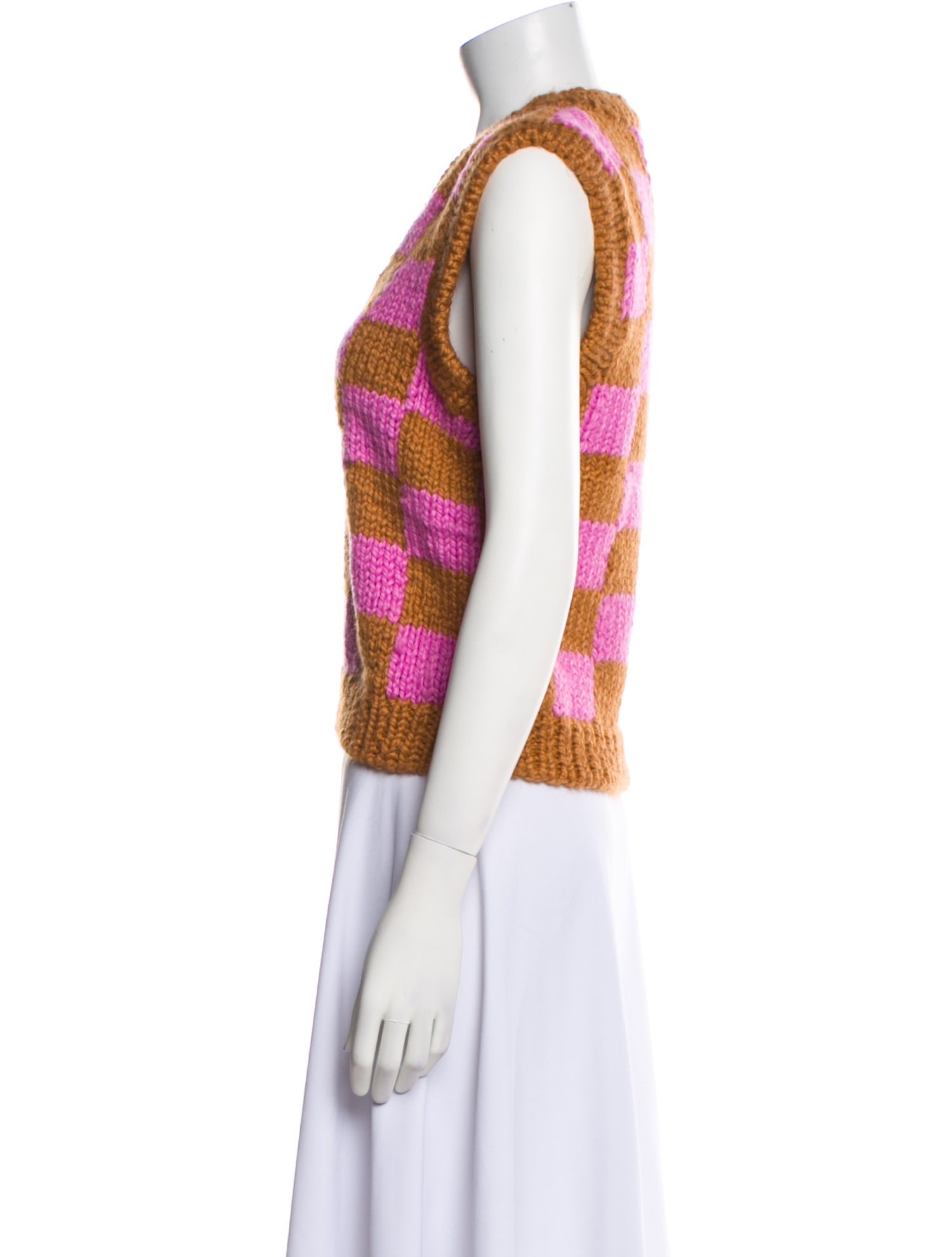 Lirika Matoshi Patterned V-Neck Sweater