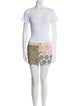 Lirika Matoshi Floral Print Beaded Accents Skirt Set