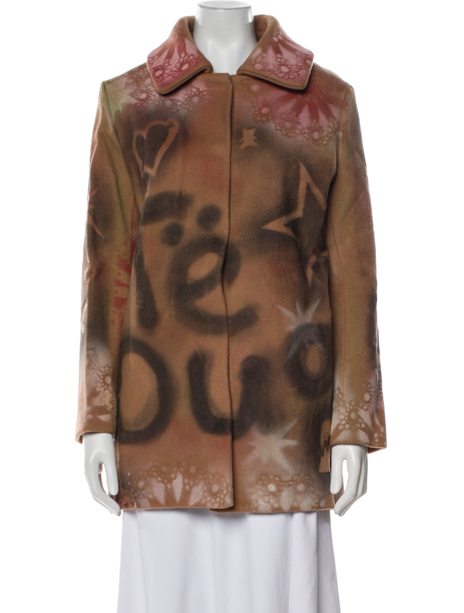 Lirika Matoshi Floral Print Faux Fur Jacket w/ Tags