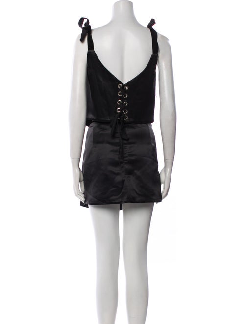 Lirika Matoshi Patterned Crystal Embellishments Skirt Set