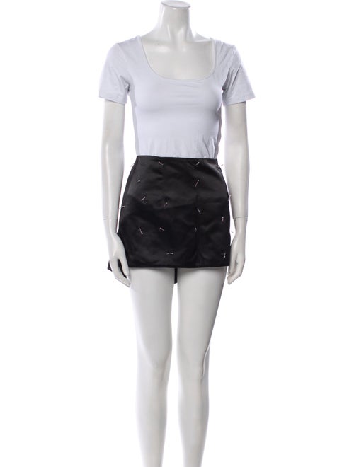 Lirika Matoshi Patterned Crystal Embellishments Skirt Set