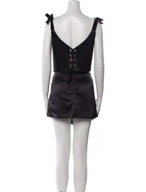 Lirika Matoshi Patterned Crystal Embellishments Skirt Set