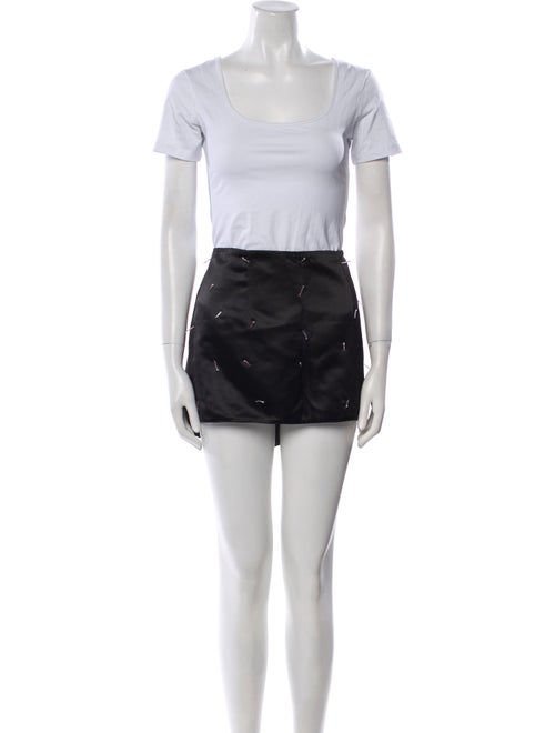 Lirika Matoshi Patterned Crystal Embellishments Skirt Set