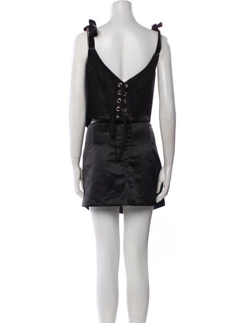 Lirika Matoshi Patterned Crystal Embellishments Skirt Set