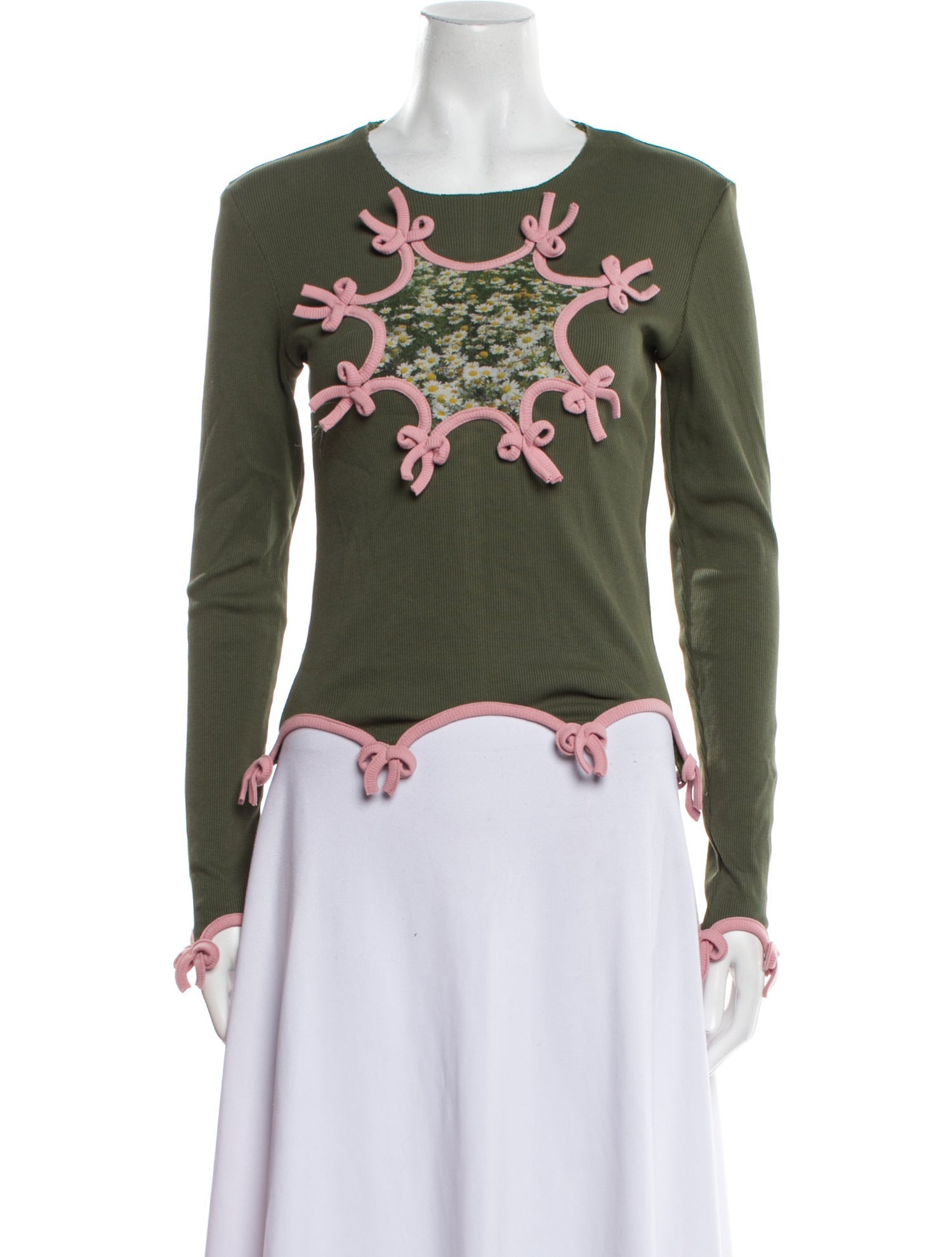 Lirika Matoshi Floral Print Crew Neck Top w/ Tags