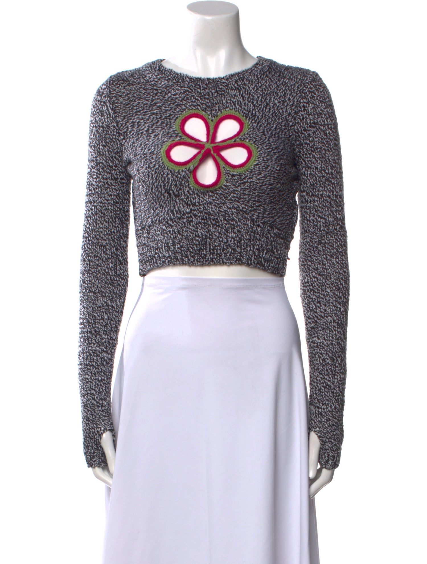 Lirika Matoshi Graphic Print Crew Neck Sweater