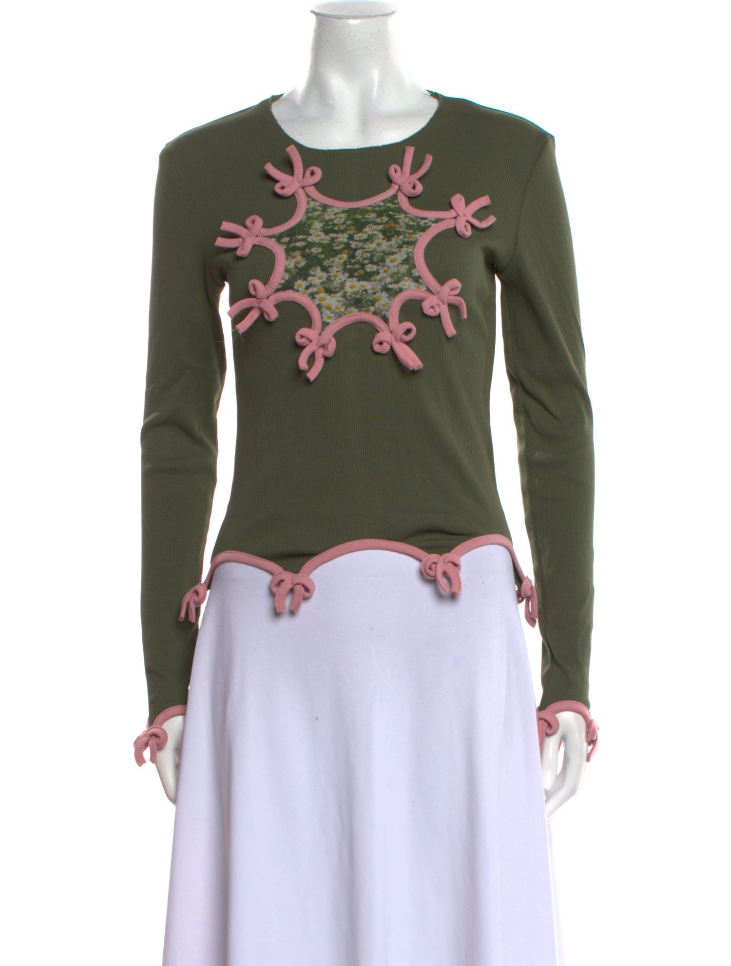 Lirika Matoshi Floral Print Crew Neck Top