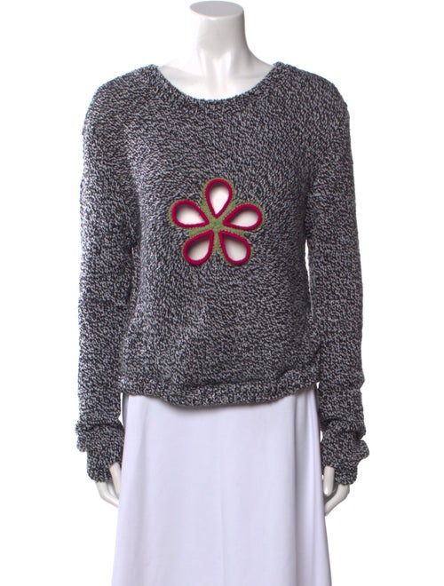 Lirika Matoshi Graphic Print Scoop Neck Sweater