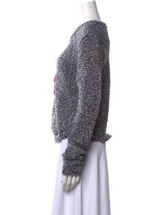 Lirika Matoshi Graphic Print Scoop Neck Sweater