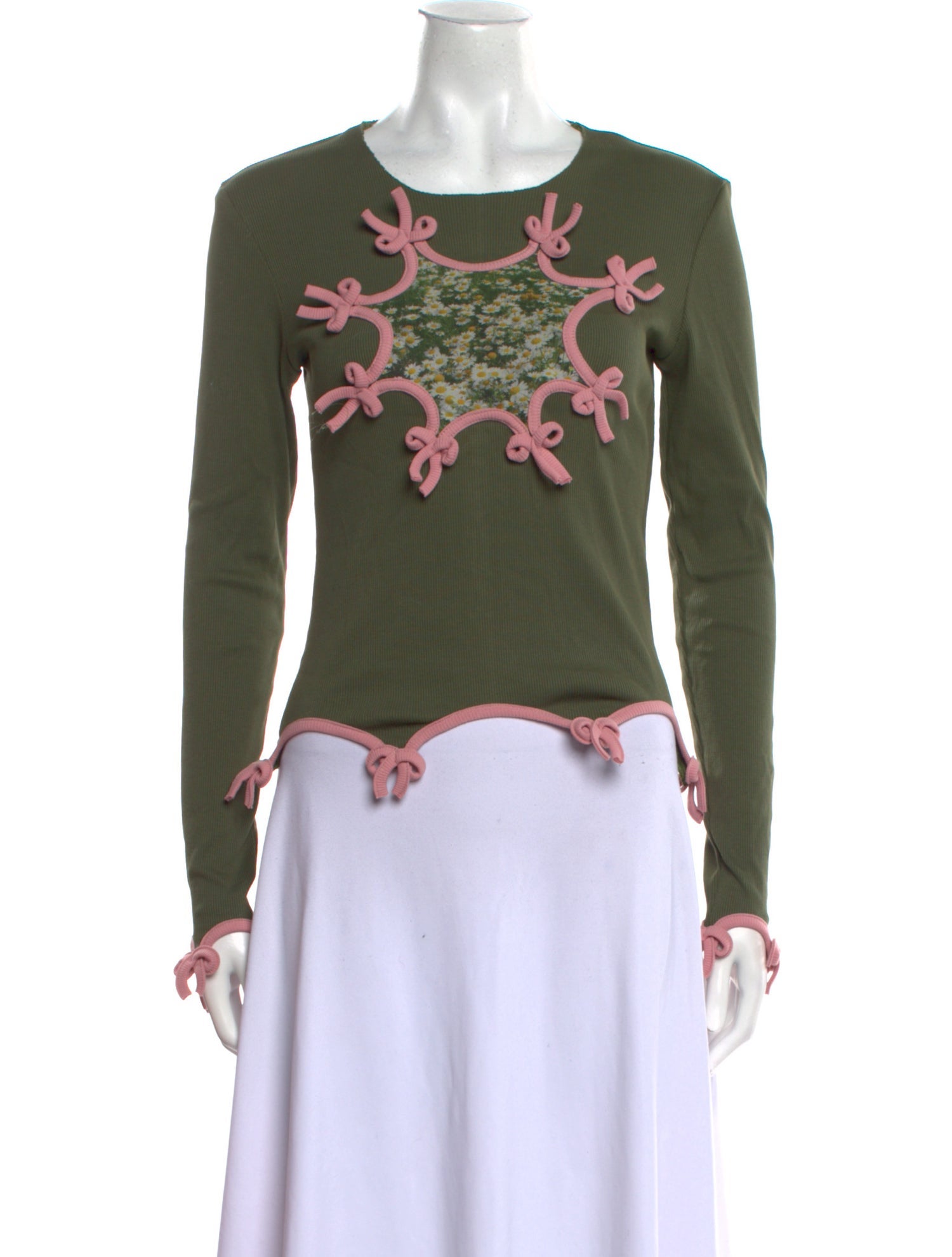 Lirika Matoshi Floral Print Crew Neck Top