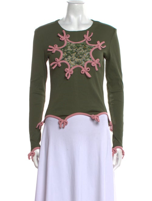 Lirika Matoshi Floral Print Crew Neck Top