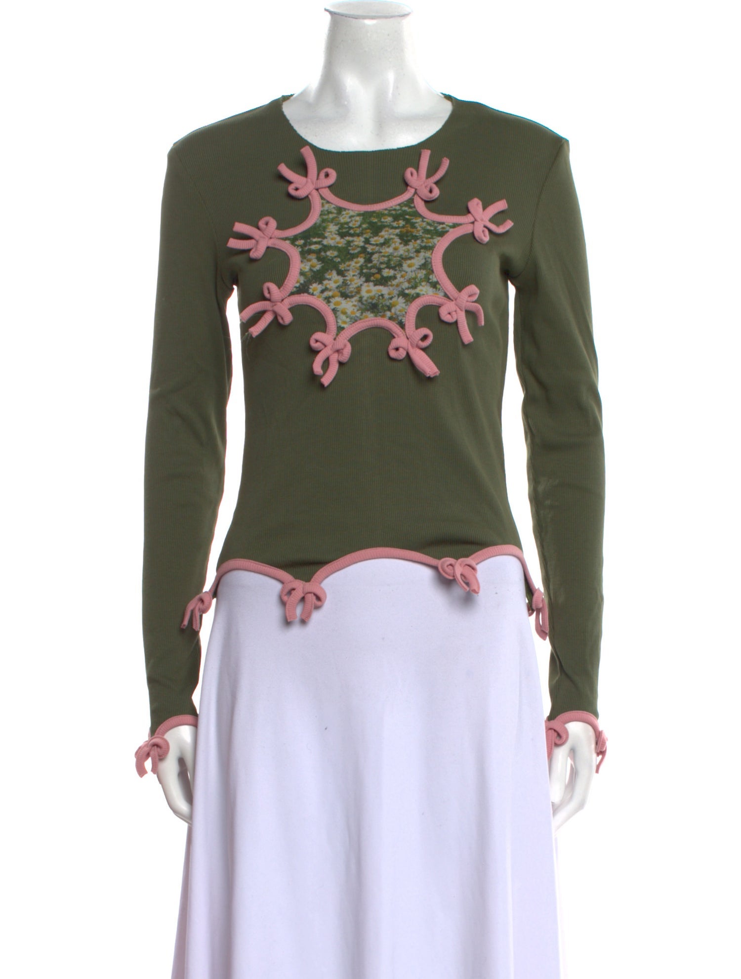 Lirika Matoshi Floral Print Crew Neck Top