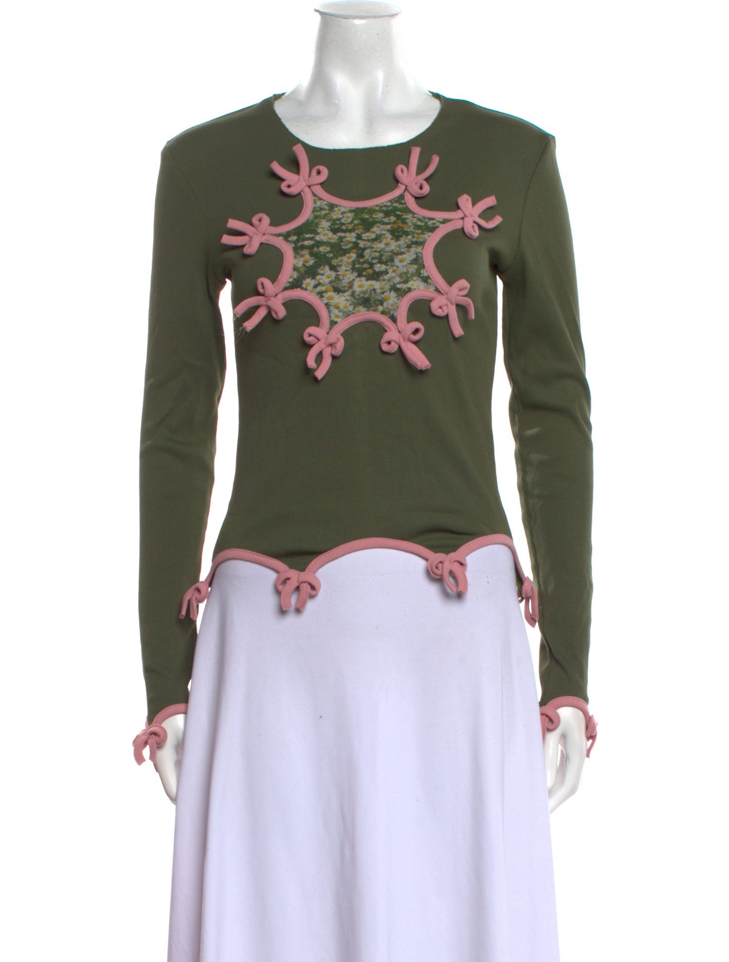 Lirika Matoshi Floral Print Crew Neck Top