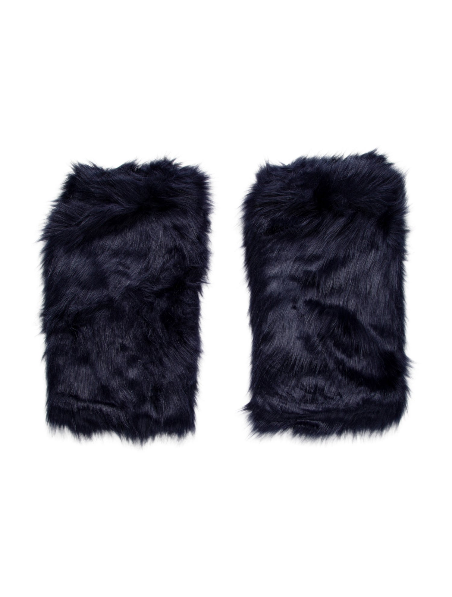 Lirika Matoshi Blue faux fur Lirika Matoshi leg warmers with elastic closure. w/Tags