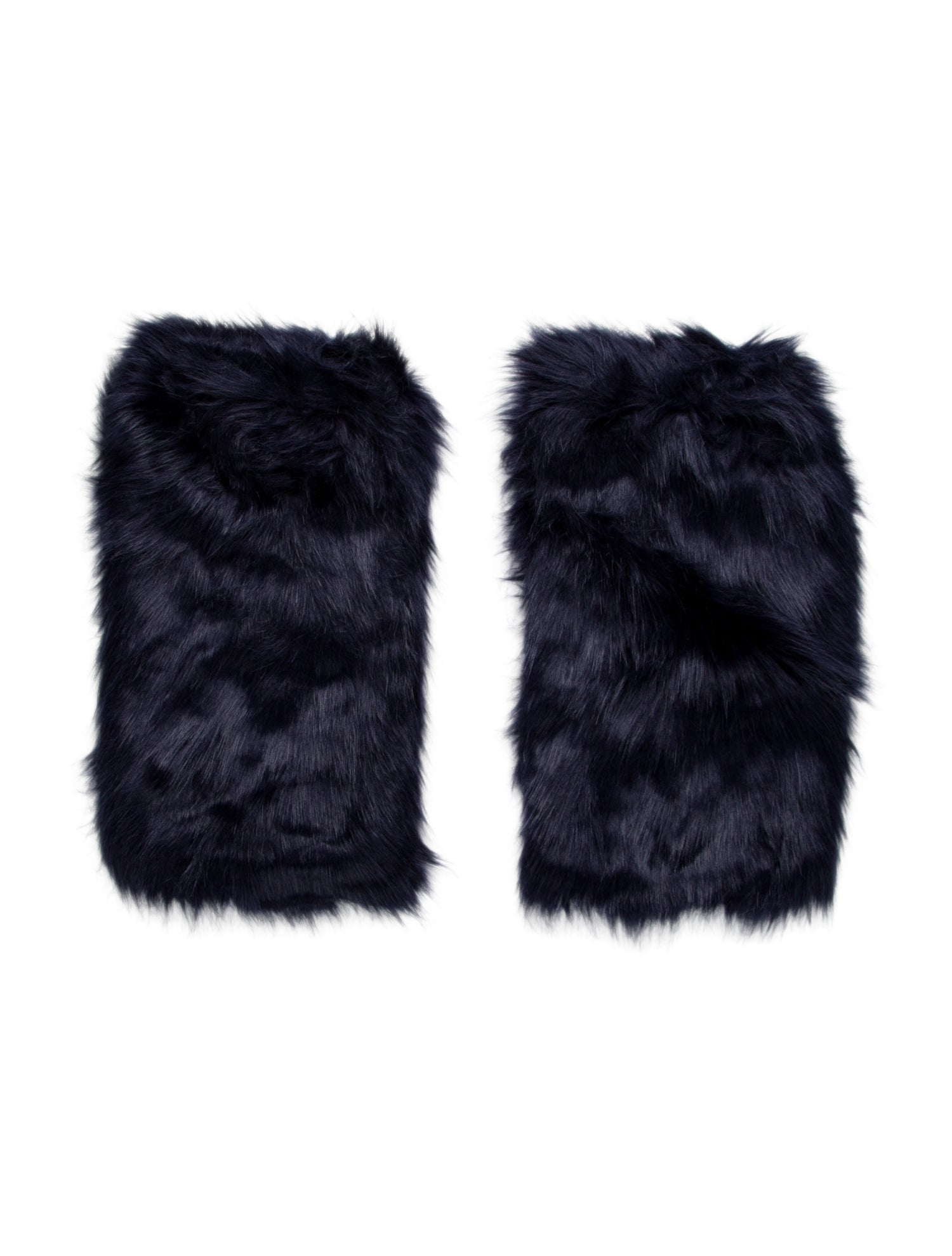 Lirika Matoshi Blue faux fur Lirika Matoshi leg warmers with elastic closure. w/Tags