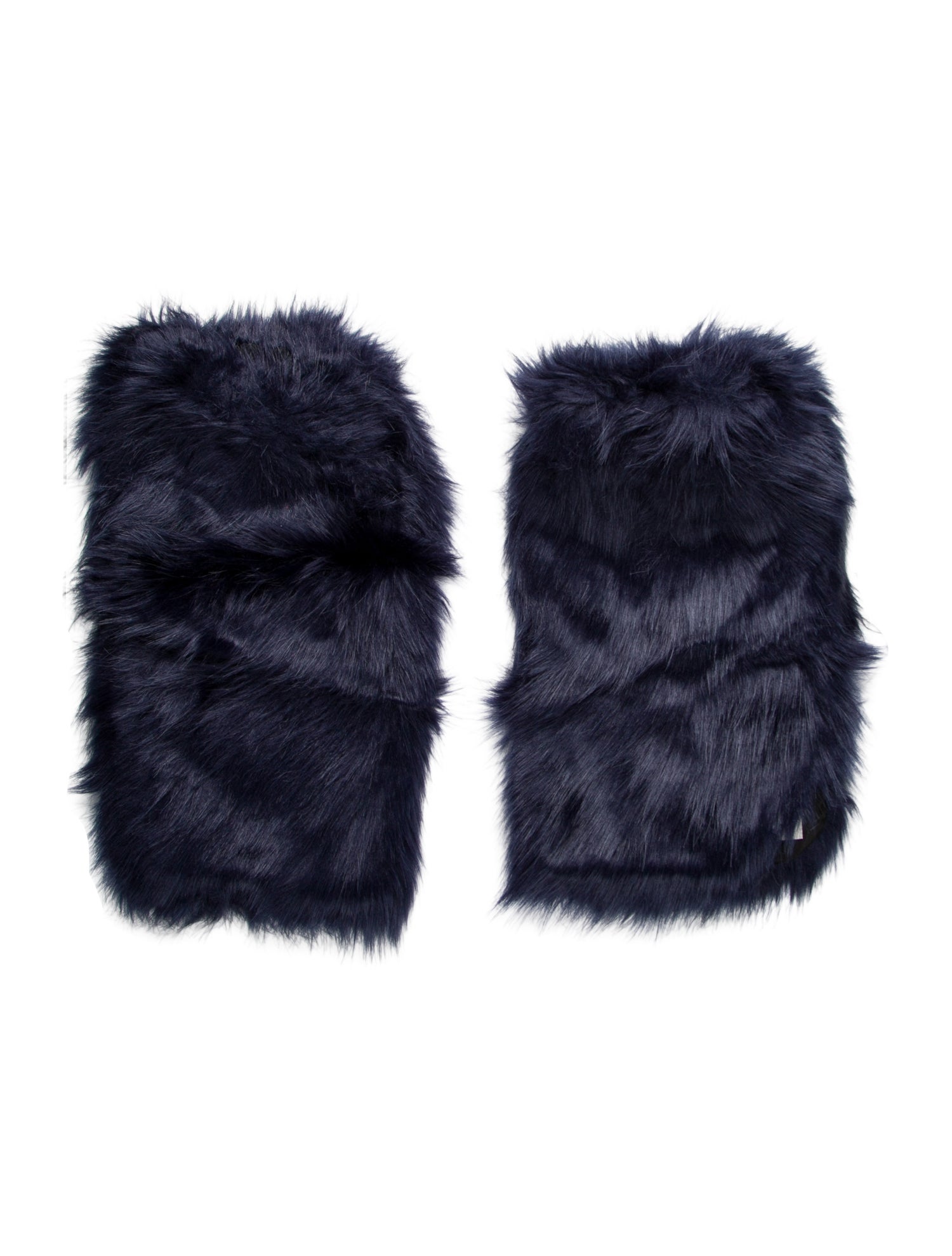 Lirika Matoshi Blue faux fur Lirika Matoshi leg warmers