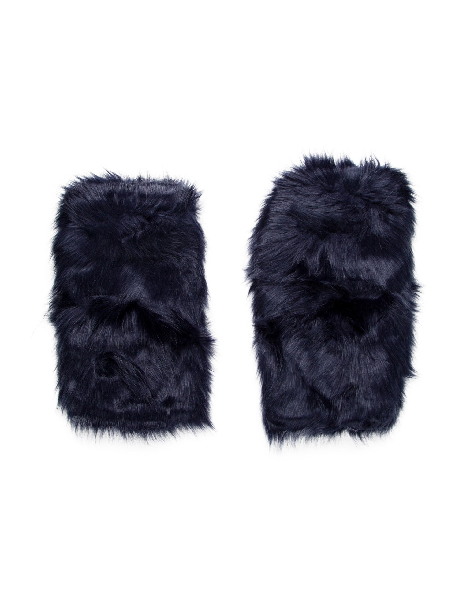 Lirika Matoshi Blue faux fur Lirika Matoshi leg warmers