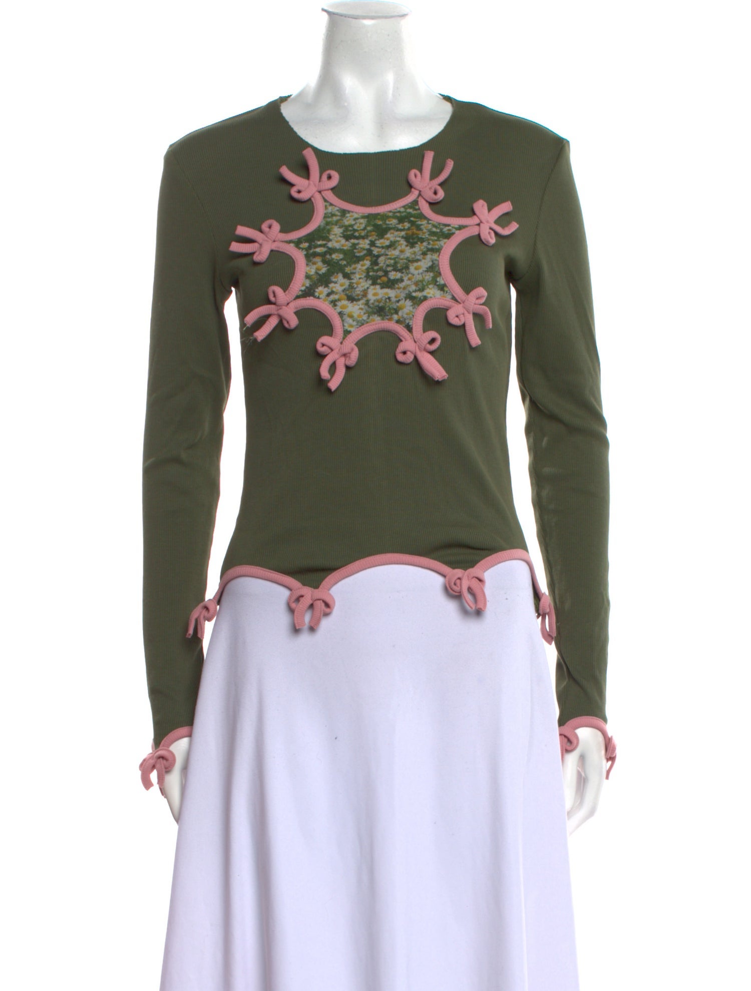 Lirika Matoshi Floral Print Crew Neck Top