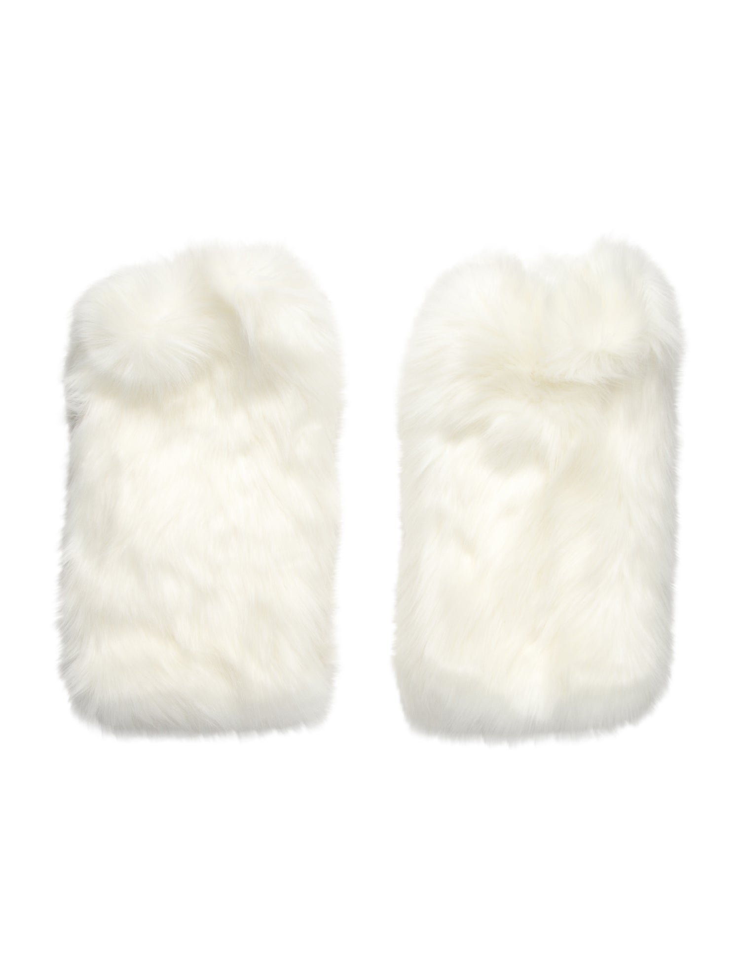 Lirika Matoshi Lirika Matoshi Ivory faux fur Lirika Matoshi leg warmers