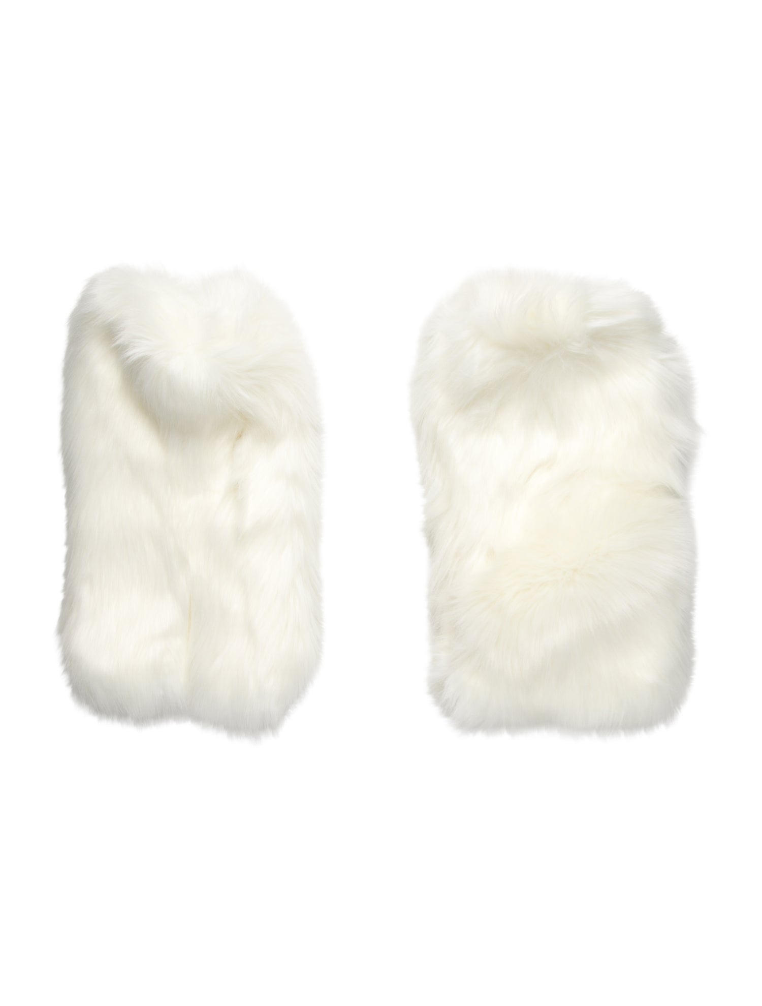 Lirika Matoshi Lirika Matoshi Ivory faux fur Lirika Matoshi leg warmers