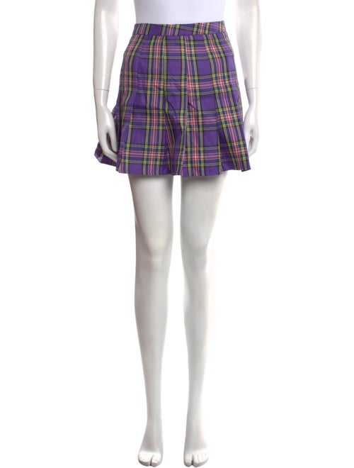 Lirika Matoshi Plaid Print Mini Skirt
