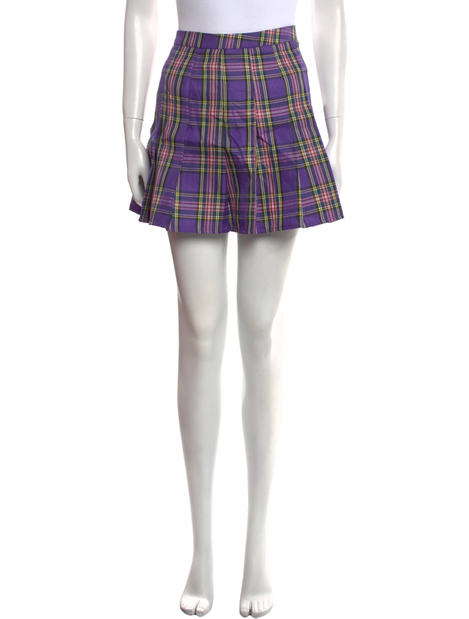 Lirika Matoshi Plaid Print Mini Skirt