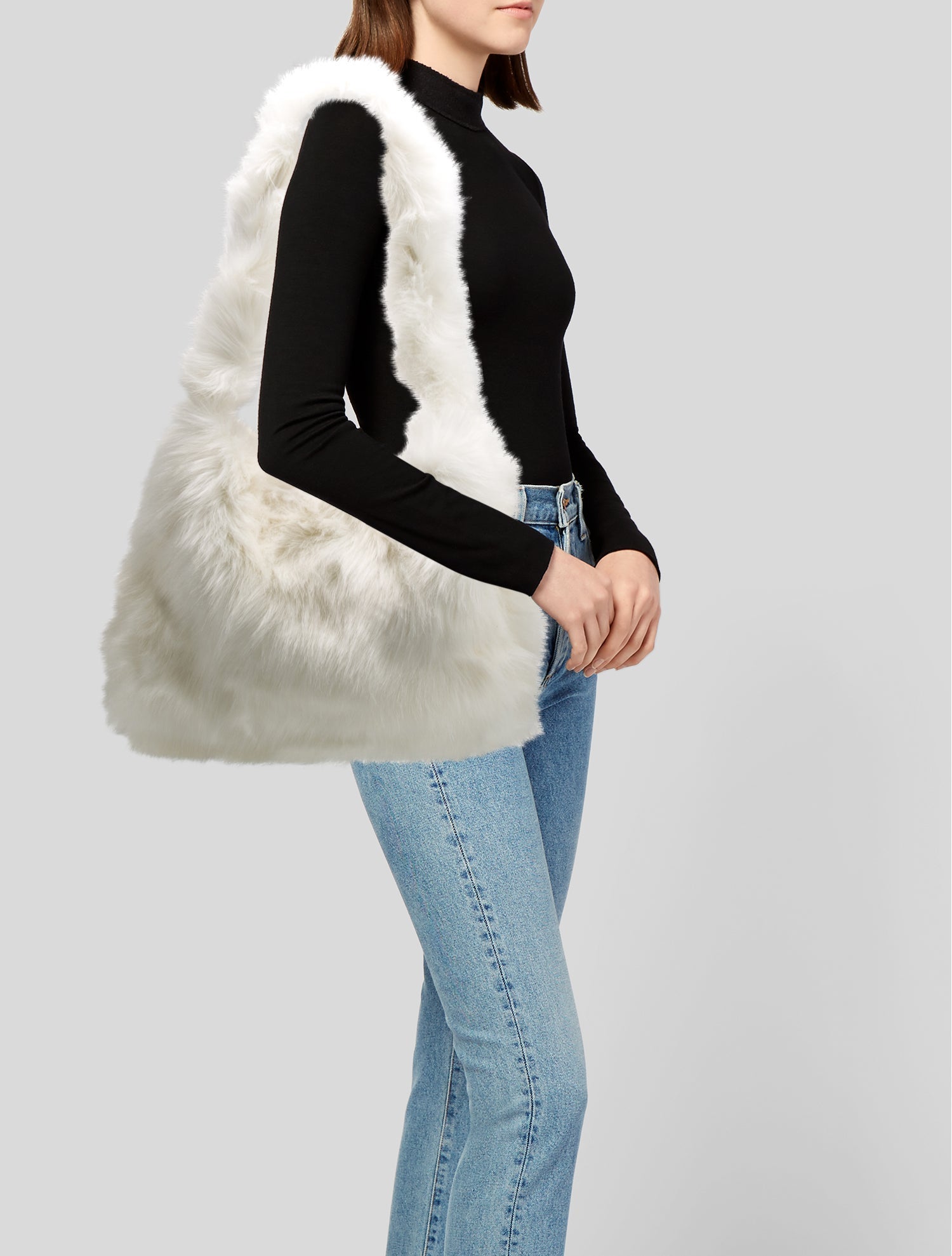 Lirika Matoshi Faux Fur Shoulder Bag