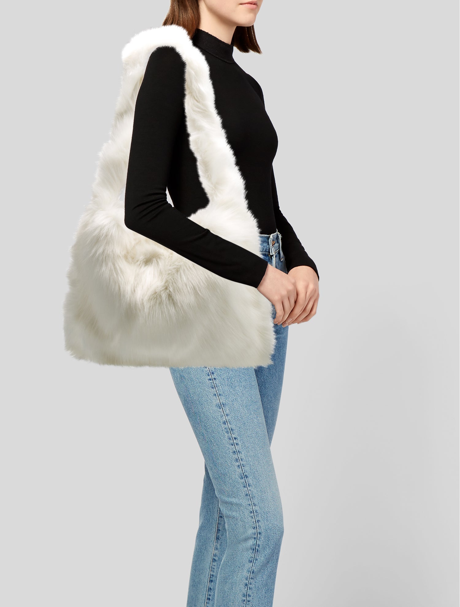Lirika Matoshi Faux Fur Shoulder Bag