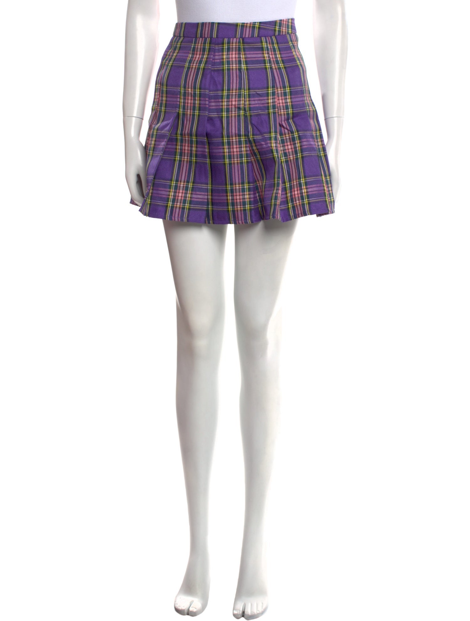Lirika Matoshi Plaid Print Mini Skirt