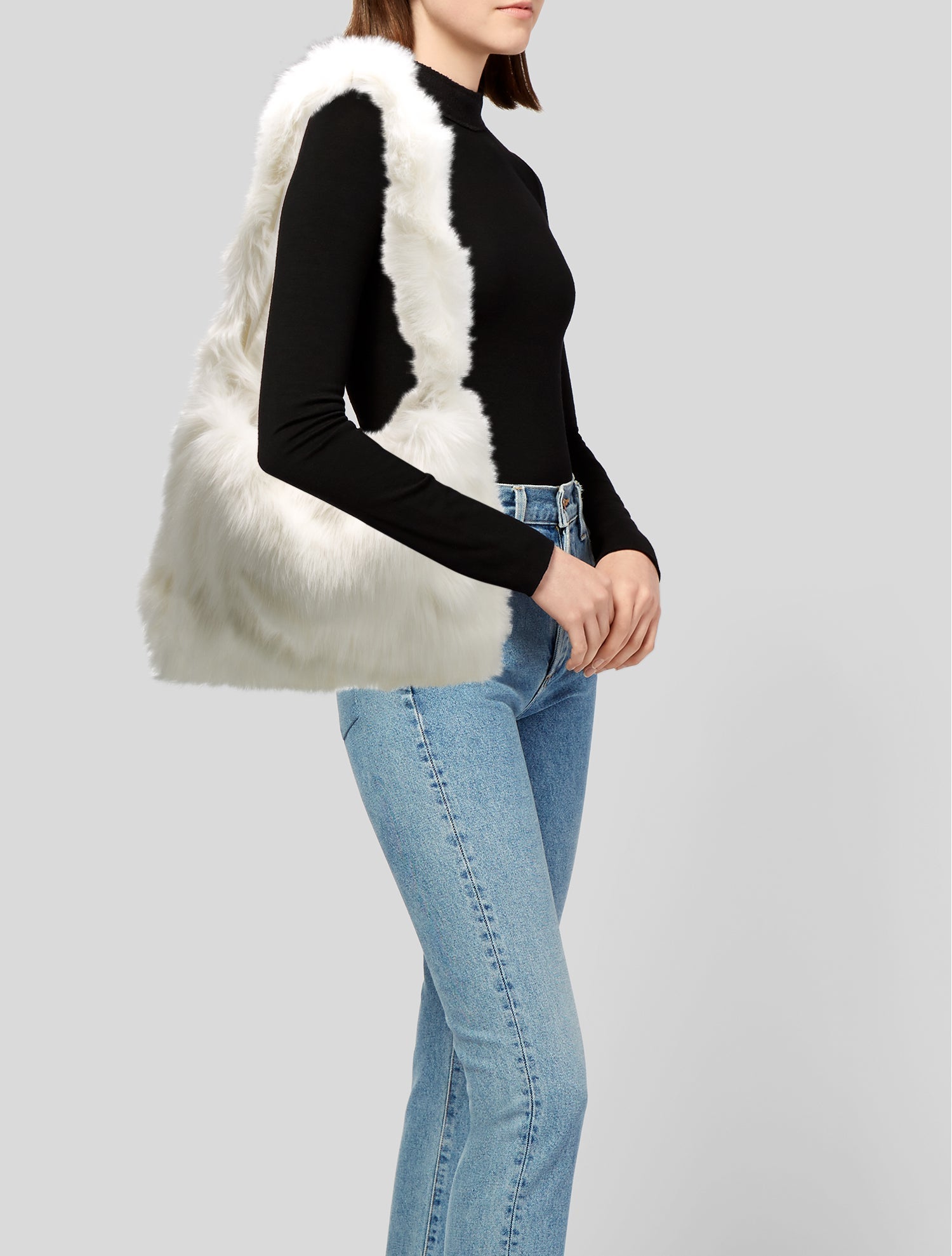 Lirika Matoshi Faux Fur Shoulder Bag